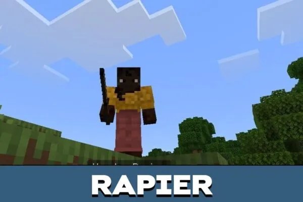 Rapier from Ancient Weaponry Mod for Minecraft PE