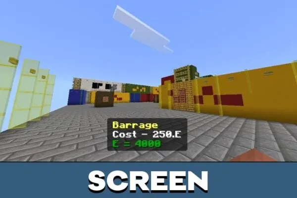 Screen from Battle Kaisen Map for Minecraft PE