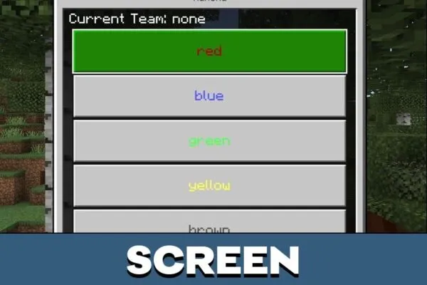 Screen from Teams Mod for Minecraft PE