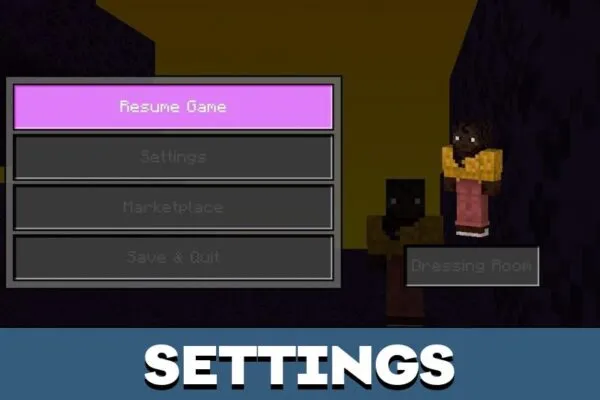 Settings from Negative Texture Pack for Minecraft PE