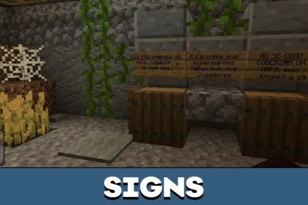 Signs from Apocalyptic Map for Minecraft PE