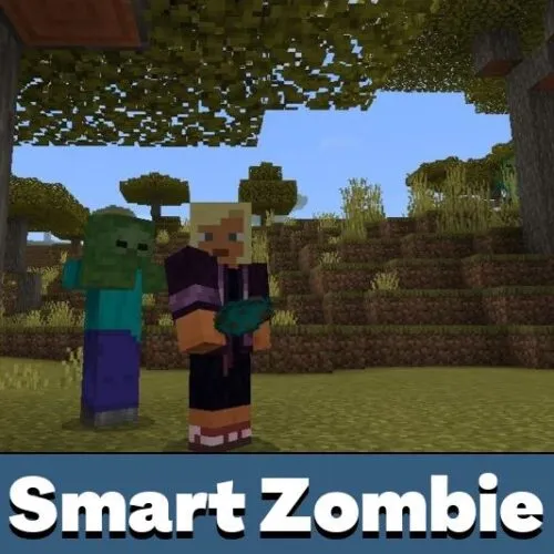 Smart Zombies Mod for Minecraft PE