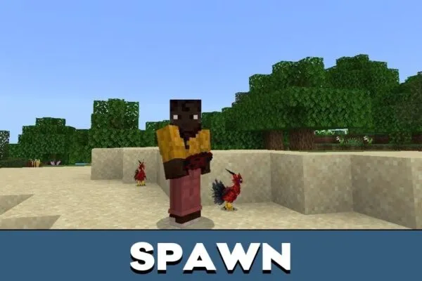 Spawn from Filolials Mod for Minecraft PE