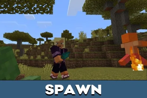 Spawn from Smart Zombies Mod for Minecraft PE