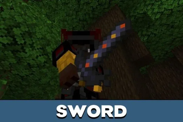 Sword from Falling Meteors Mod for Minecraft PE