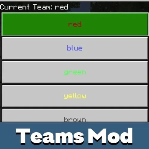 Teams Mod for Minecraft PE