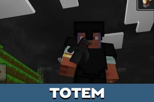 Totem from Black 128x Texture Pack for Minecraft PE