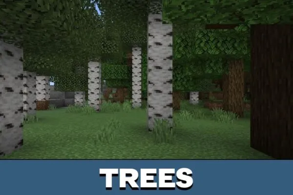 Trees from FHD Shader for Minecraft PE