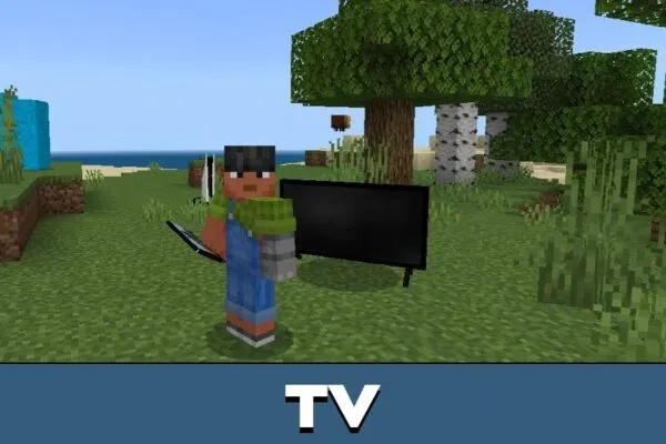 TV from Gaming Furniture Mod for Minecraft PE