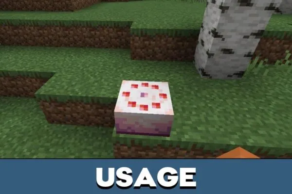 Usage from Pink Cake Texture Pack for Minecraft PE