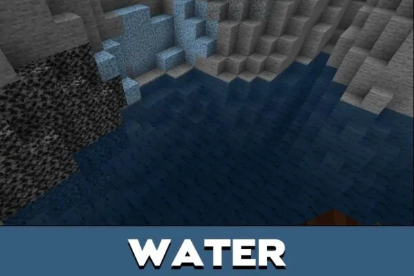 Water from Negative Texture Pack for Minecraft PE