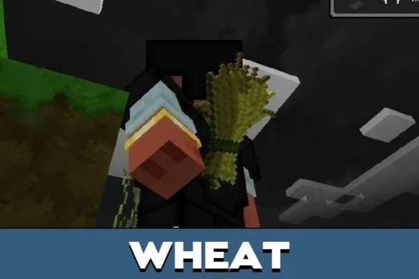 Wheat from Black 128x Texture Pack for Minecraft PE