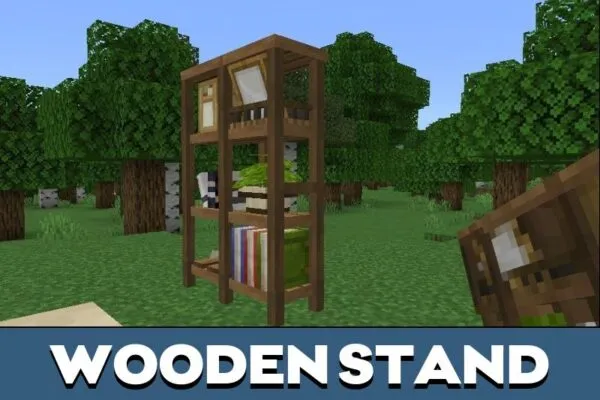 Wooden Stand from Gooblicraft Furniture Mod for Minecraft PE