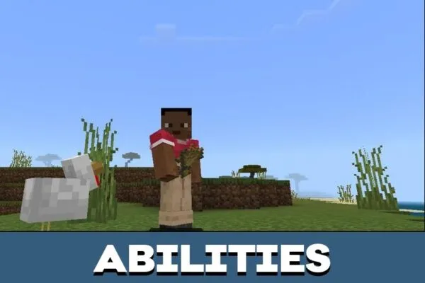 Abilities from 1 Click Harvest Mod for Minecraft PE