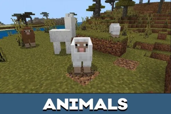 Animals from Classic 3D Texture Pack for Minecraft PE