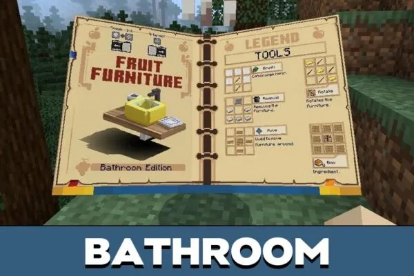 Bathroom from Fruit Furniture Mod for Minecraft PE