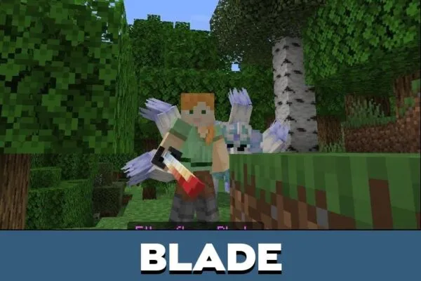 Blade from Anime Jutsu Mod for Minecraft PE