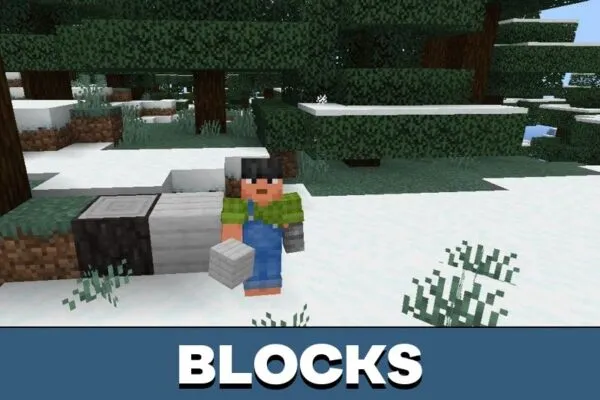 Blocks from Creaking Mod for Minecraft PE