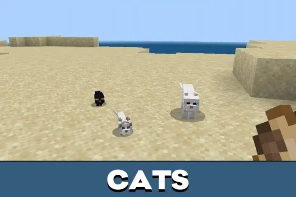 Cats from Fresh Animations Texture Pack for Minecraft PE