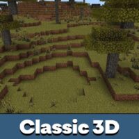 Classic 3D Texture Pack for Minecraft PE