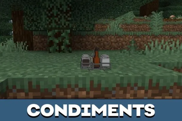 Condiments from Italy Build Set Mod for Minecraft PE