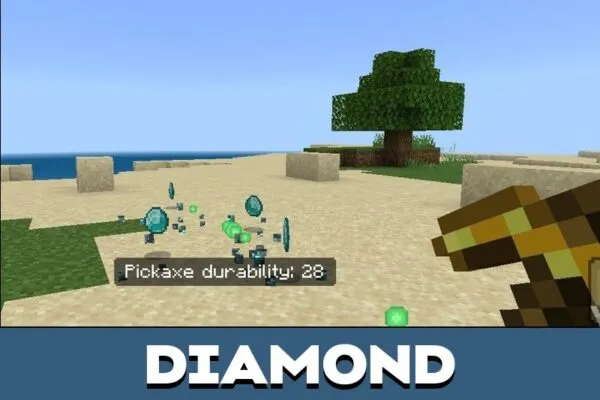 Diamond from Vein Miner Mod for Minecraft PE