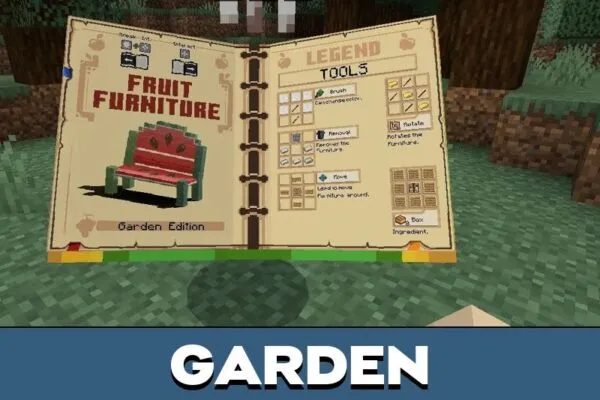 Garden from Fruit Furniture Mod for Minecraft PE