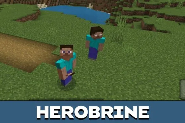 Herobrine from ShadowCraft Mod for Minecraft PE