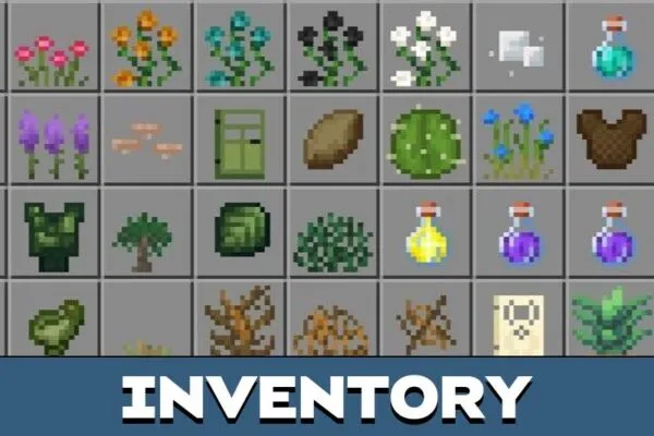 Inventory from Wilder World Mod for Minecraft PE