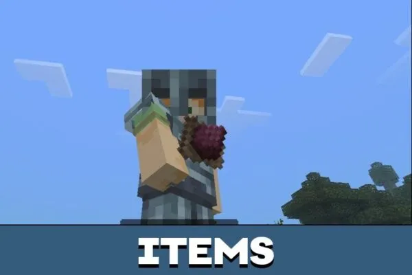 Items from Excalibur Texture Pack for Minecraft PE