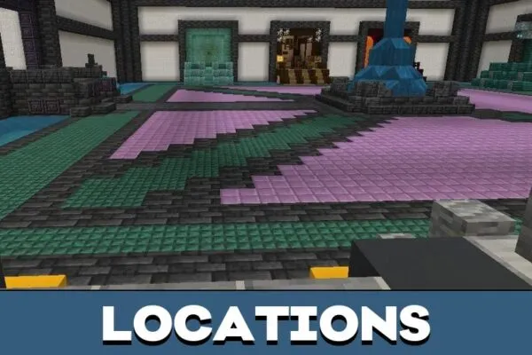 Locations from Parkour Race Game Map for Minecraft PE