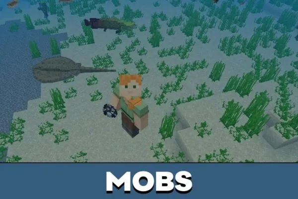 Mobs from Monster Fish Mod for Minecraft PE