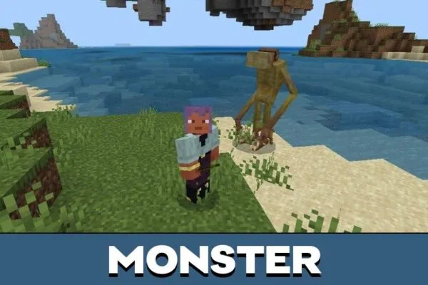 Monster from Cave Dweller Mod for Minecraft PE
