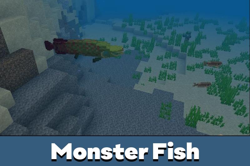 Monster Fish Mod for Minecraft PE