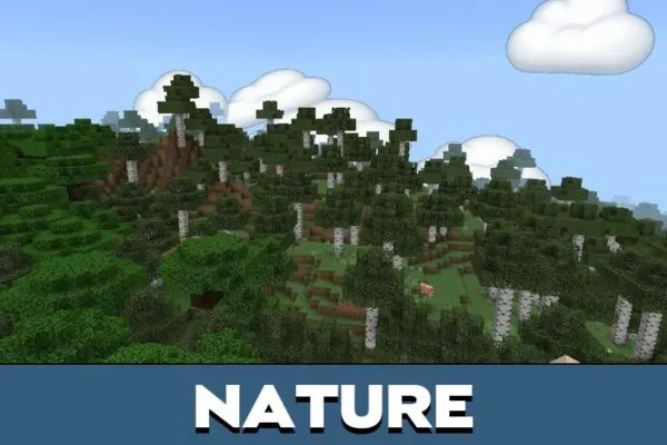 Nature from Emoji Skys Texture Pack for Minecraft PE