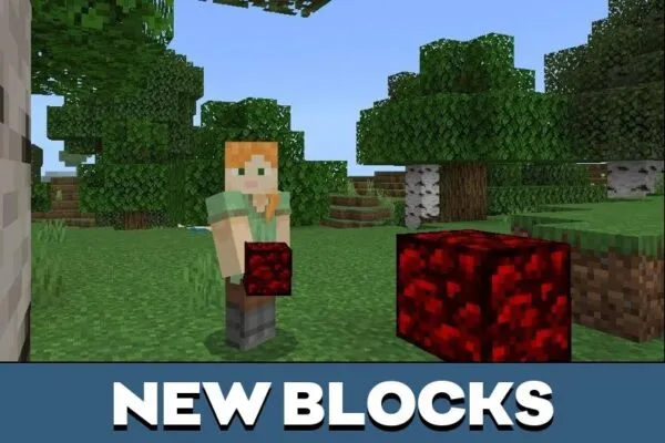 New Blocks from Nether Reactor Core Mod for Minecraft PE