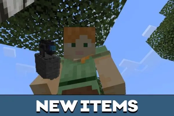 New Items from Sentry Gun Block Mod for Minecraft PE