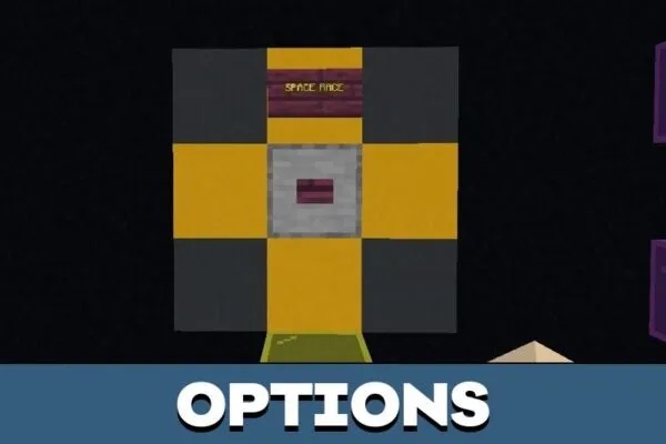 Options from Parkour Race Game Map for Minecraft PE