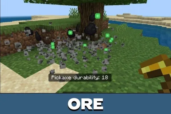 Ore from Vein Miner Mod for Minecraft PE