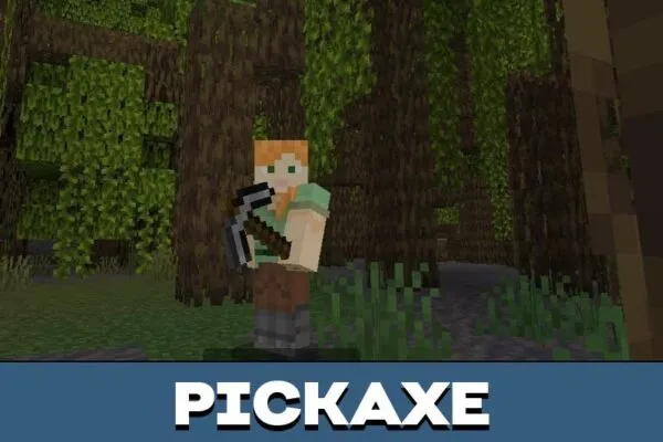 Pickaxe from Complex Left Hand Texture Pack for Minecraft PE