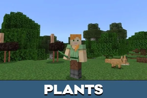 Plants from Wilder World Mod for Minecraft PE