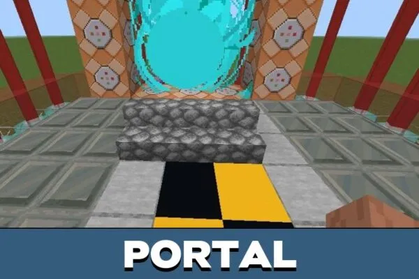 Portal from Tutorial Command Block Map for Minecraft PE