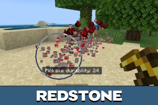 Redstone from Vein Miner Mod for Minecraft PE