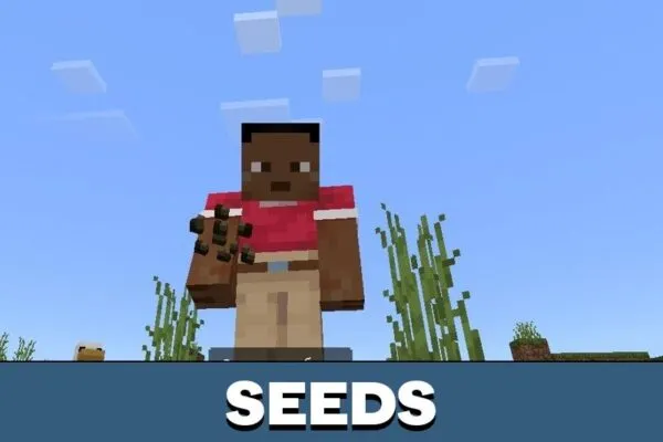 Seeds from 1 Click Harvest Mod for Minecraft PE