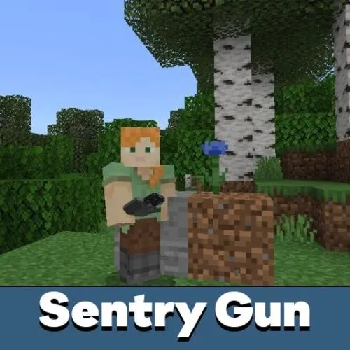 Sentry Gun Blocks Mod for Minecraft PE