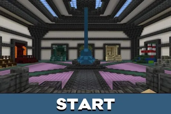 Start from Parkour Race Game Map for Minecraft PE