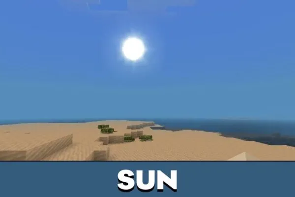 Sun from Excalibur Texture Pack for Minecraft PE