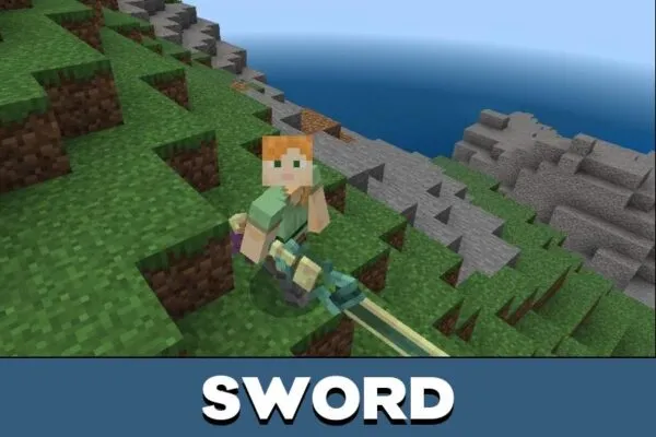 Sword from Anime Jutsu Mod for Minecraft PE