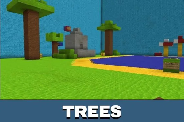 Trees from Free Edition Map for Minecraft PE