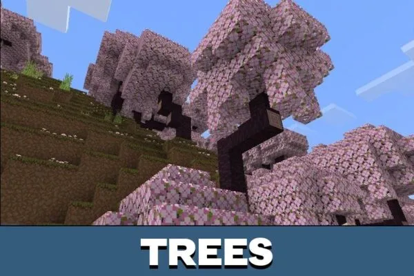 Trees from Single Pixels Texture Pack for Minecraft PE